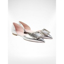 ROGER VIVIER 스크래치 로저비비에 여성용 아이 버클 오르세 발레리나 플랫 슈즈 RVW50226310KACB200_36.5