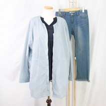 여성 바람막이 여름 경량 아우터 바스락 지퍼 베이직 코트 파스텔 라이트블루 M