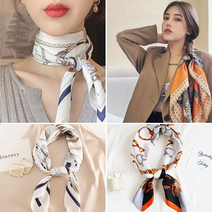 써머프리 데일리 실크 여성 쁘띠 봄 스카프 20종 70*70