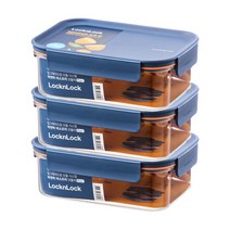 락앤락 비스프리 모듈러 플러스 910ml 네이비 직사각 3개, 1개