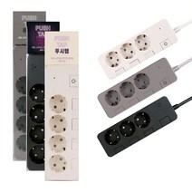 대성 푸시탭 푸쉬탭 개별스위치 편리한 멀티탭 3구 4구, 크림, 4구 1M, 1개