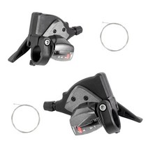 자전거기어변속기세트 압착 헤어 산악 자전거 시프터 자전거 기어 레버 세트 케이블, 33