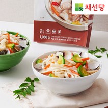 [채선당] 국물 맛이 일품인 신선 백합 칼국수 (2인분) x 3팩 / 총 6인분, 상세 설명 참조