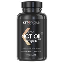 웨이트월드 키토 MCT오일 캡슐 90정 1200mg 코코넛오일 익스트랙