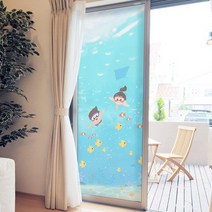 바보사랑 ncdr278 바닷속 풍경 유리문시트지.낭만창고