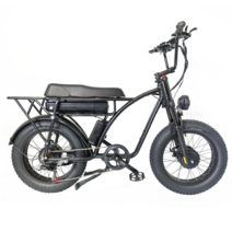 접이식 전기 자전거 국산 면세 SMLRO 레트로 카고 전기 자전거 48V 1000W 듀얼 모터 Ebike 18AH MTB 인치, 07 With Rack B, 01 7