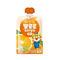 복스마켓 +[복스마켓]+_ 어린이음료 팩쥬스 브런치 과일파우치즙 이유식쥬스 병음료 쥬스세트, option__ 뽀로로 워터젤리 오렌지 120ml 10