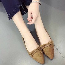 NAM 러블리 여성 플렛 슈즈 하객룩 패션 가을 스타일링