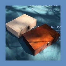 빈티지 우드 수납함 원목 장신구 쥬얼리 보관함, D.원목+구릿빛플러그개