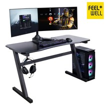 HL5005 필웰 루피노 게이밍 책상 1200, 블랙