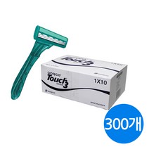도루코 일회용 면도기 3중날 터치3 TP901-BK, 10개입, 30개