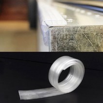 투명PVC 가구모서리 모서리보호 테이프 2M 식탁 부딪힘방지 침대 완충제 자리 기둥보호대 계단 어린이집 코너몰딩