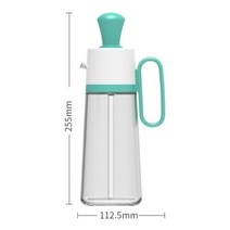 명패디자인 2 in 1 오일 디스펜서 병 브러쉬 편리한 액체 조미료 부엌 DCS, green, 하나