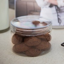 자체브랜드 쿠키용기원형(GL- 012S) - 85x60(h)mm 240cc 수량 -10개