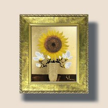 돈들어오는그림 금전운 황금 목련 해바라기 그림액자 3호