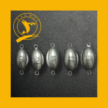 [대우조구사] 민물봉돌 고리추 찌맞춤 3호 4호 5호 6호 [낚시추 공장 직배송], 9호 (3개입)