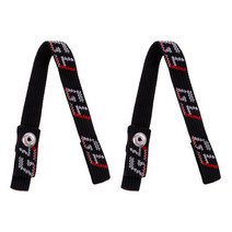 2 세트 아이스 하키 헬멧 교체 턱 스트랩 & 루프 콤보 싱글 스냅, 블랙, 나일론