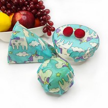 허니밀랍랩 비즈왁스 랩 친환경 3pcs 꿀벌 왁스 천 신선-종이 신선 유지-천 식품 포장 종이 재사용 가능한 과일 보관