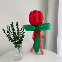 DIY 요술풍선 대형 꽃송이만들기 by 파티아일랜드, 2. 핑크