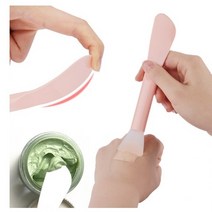 실리콘 팩붓 팩브러쉬 모델링팩 도구 스파츌라, 1개, 핑크