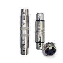 변환캐논잭(암)x2 중국산 마이크 커넥터 연결잭 젠더, 단품