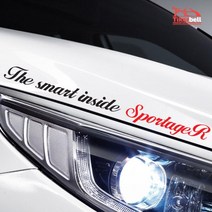 스포티지R 흘림체 슬로건 로고 스티커 차량용 기스제거 튜닝 SUV, 1개, L