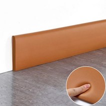 모서리수납장 코너선반 1M 자기 접착 스커트 라인 3D 벽 스티커 두꺼운 충돌 방지 장식 스트립 침실 거실, 01 02_01 thick1.5cm wide 6cm