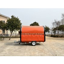 식품 트럭 커피 카트 키오스크 소형 핫도그 푸드 카트 및 스트리트 미니 푸드 트레일러 모바일 아이스크림, 한개옵션0