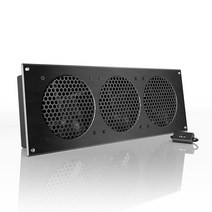 AC Infinity AIRPLATE S9 조용한 냉각 팬 시스템 45.7cm(18인치) 속도 제어 홈 시어터 AV 캐비닛 냉각용 419024