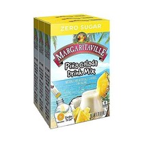 마가리타빌 싱글 투고 음료 믹스 무알코올 파우더 스틱(피나 콜라다), 피나콜라다, 6 카운트(3개 팩)