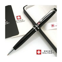 [스위스밀리터리] (무료각인) 락카블랙 플래티늄 볼펜(403BP), 포장서비스:포장안함(기본케이스) / 각인서비스:각인안함