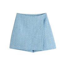 여성 롱코트 TRAF 패션 트위드 더블 브레스트 블레 이저 코트 빈티지 긴 소매 플랩 포켓 겉옷 Chic Veste Femme