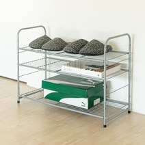 시나몬샵 메탈 멀티 신발 거치대, 실버(3단)