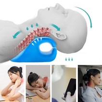 목에 좋은 꿀잠 숙면 기능성 경추 베개 거북목 일자목 역C자목 목디스크 견인 교정 배게, 1개