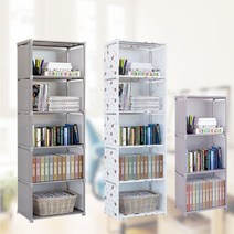 욜케이유 패브릭 수납장 책장 옷장 다용도 보관함 가구 3칸 4칸 5칸, 3칸 책장 화이트, 본상품선택
