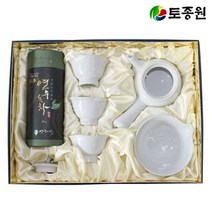 토종원 녹차 우전 3인다기 선물세트 지리산수제, 1