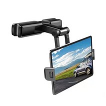 라별 차량용 뒷좌석 헤드레스트 휴대폰 태블릿 거치대, 블랙