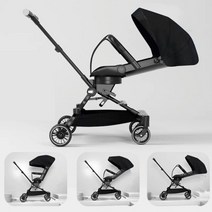 ALWAYSME-휴대용 경량 유모차 0-3 세 어린이용, [01] Classic Black