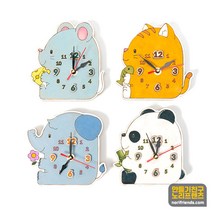 나무 시계만들기재료 동물모양 무소음 무브먼트, 코끼리