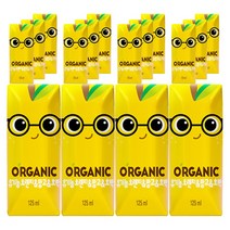 롯데칠성 크니쁘니 오렌지망고 오가닉주스 125ml, 16개