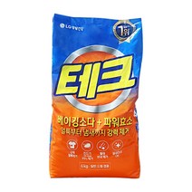 테크 6kg 세탁세제 표백제 일반/드럼겸용 가루세제