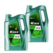 킥스 KIXX D1 C2 C3 5W30 5W40 6L 디젤엔진오일 -, 6000ml, 1개