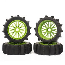 RC 자동차 부품 18 오프로드 짧은 코스 트럭 원격 제어 모델 사막 타이어 물 플로트모래스노우 휠 17MM