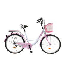 자전거 20인치 출퇴근용 휴대용 초보 예쁜 24인치 소형 가벼운 26인치 여성, 26 프린세스 핑크(여신) + 26인치 + 단속