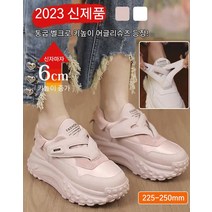 통굽 벨크로 키높이 어글리슈즈 5cm스니커즈 굽스니커즈