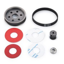 3.17mm 모터 기어 벨트 드라이브 변속기 시스템 1/10 RC 크롤러 축 SCX10 90046 업그레이드 부품 액세서리