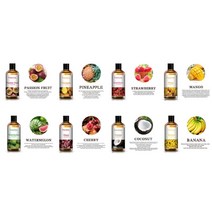 스킨 케어 100ml 망고 향기 에센셜 오일 디퓨저 사과 바나나 포도 체리 수박 레몬 코코넛 아로마 오일 비누 캔들 만들기, 열정 과일