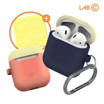 랩씨 에어팟 캡슐 키링 실리콘 케이스 2 in 1 패키지 피치=LABC-522-PWL