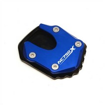 혼다 nc750x nc 750x nc750 x 2021-2022 오토바이 cnc 풋 사이드 스탠드 패드 플레이트 킥 스탠드 확대기 지원 확장, 푸른