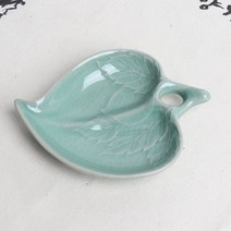 청자 다식접시 겸 초장기(복숭아)